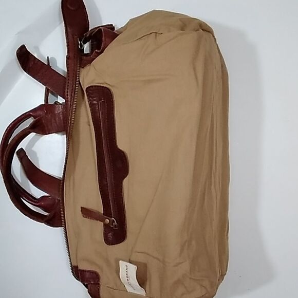 VINTAGE LARGE LUCKY BRAND EST 1990 100% LEATHER KOOBA BROWN .*5 UNISEX - Picture 16 of 16